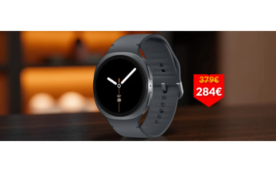 DOPPIO sconto per Samsung Galaxy Watch 8: è il migliore a 284€ su Amazon
