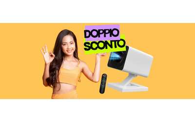 Mini proiettore Bluetooth WiFi 4K in doppio  sconto   adesso   su   Amazon