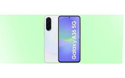 Samsung Galaxy A36 5G con AMOLED e batteria infinita ora SCONTATO del 38%
