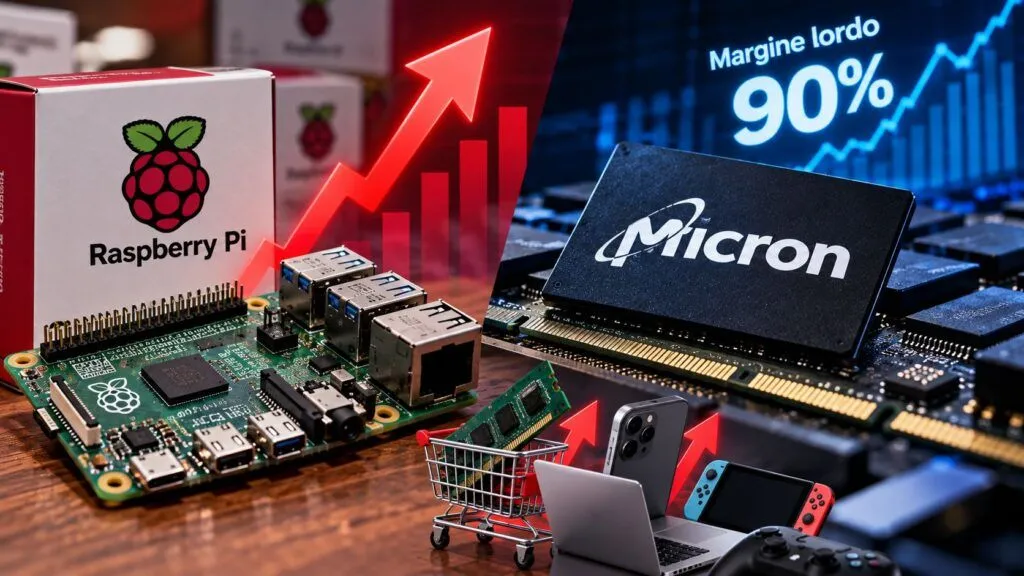 L’AI presenta il conto: RAM cara, Raspberry Pi rincara e Micron vola