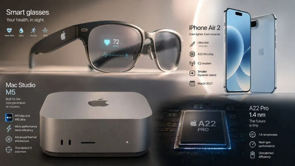 Apple punta sulla salute con smart glasses e prepara nuovi Mac e iPhone