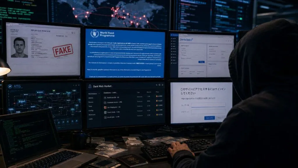 Sei breach critici colpiscono falsi ID, WFP Gaza, DentaQuest e polyfill.io