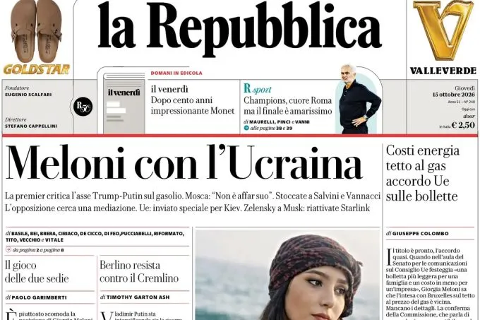 Le prime pagine di oggi