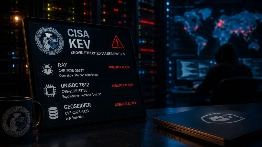Ray entra nel KEV, UNISOC espone Android e GeoServer corre contro gli exploit