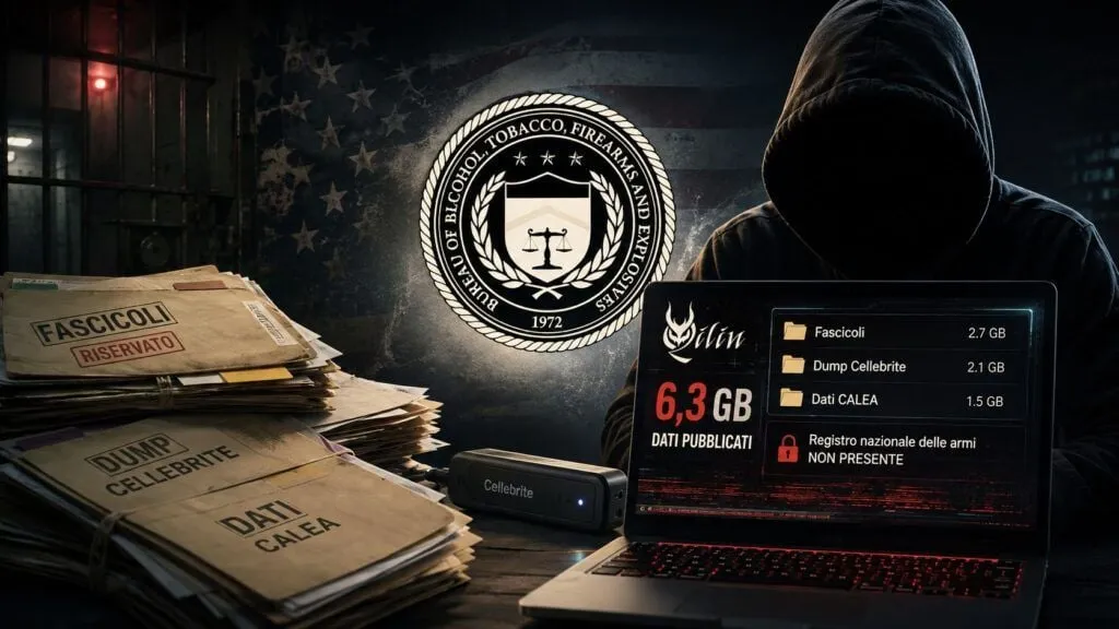 Qilin pubblica 6,3 GB dell’ATF: fascicoli investigativi e dump Cellebrite