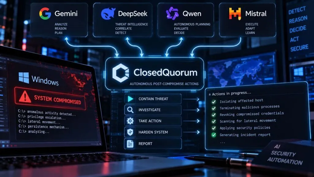 ClosedQuorum delega il post-compromissione all’AI: quattro modelli votano le azioni del malware