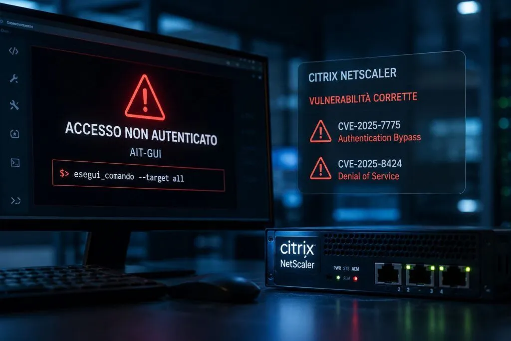 NASA AIT-GUI espone comandi senza login mentre Citrix corregge NetScaler