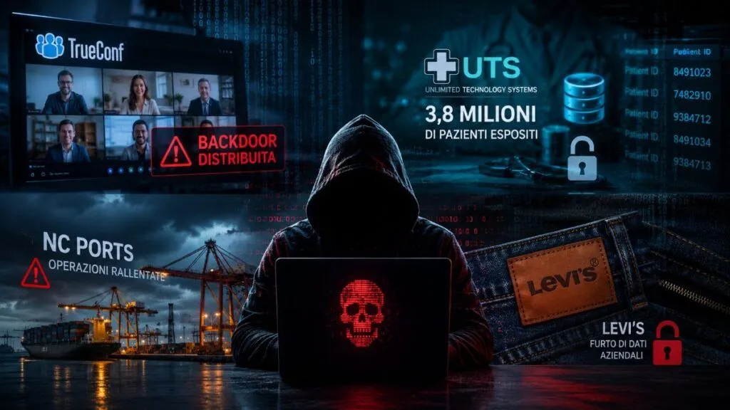 Cyberattacchi colpiscono supply chain, sanità, porti e retail