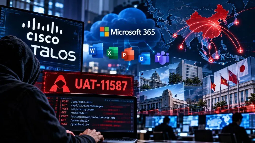 UAT-11587 colpisce governi asiatici: Antino nasconde il C2 in Microsoft 365