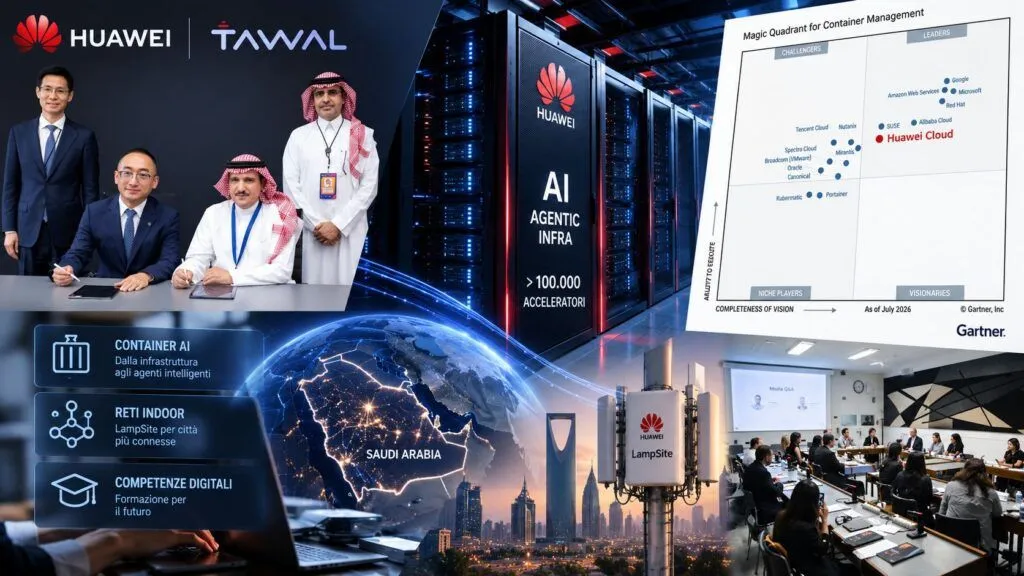 Huawei spinge Agentic Infra: container AI, reti indoor e competenze diventano infrastruttura
