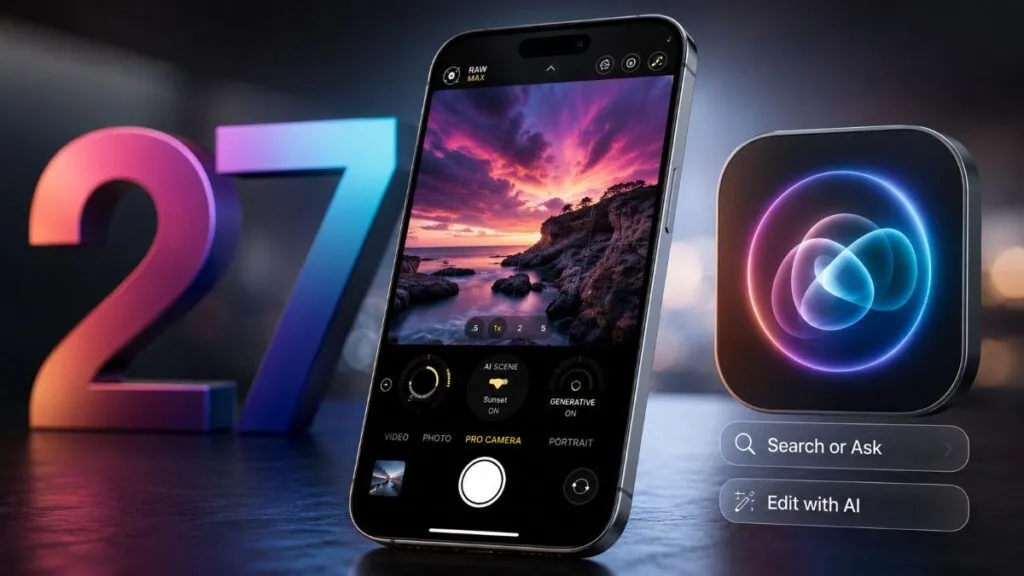 iOS 27 Mega-Leak: svelata la nuova “Pro Camera”, Siri riprogettata e la “Search or Ask”