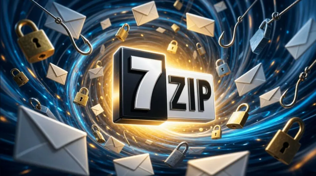 7-zip sotto tiro. Un bug di sicurezza consente l’esecuzione di codice. E il phishing sia servito!