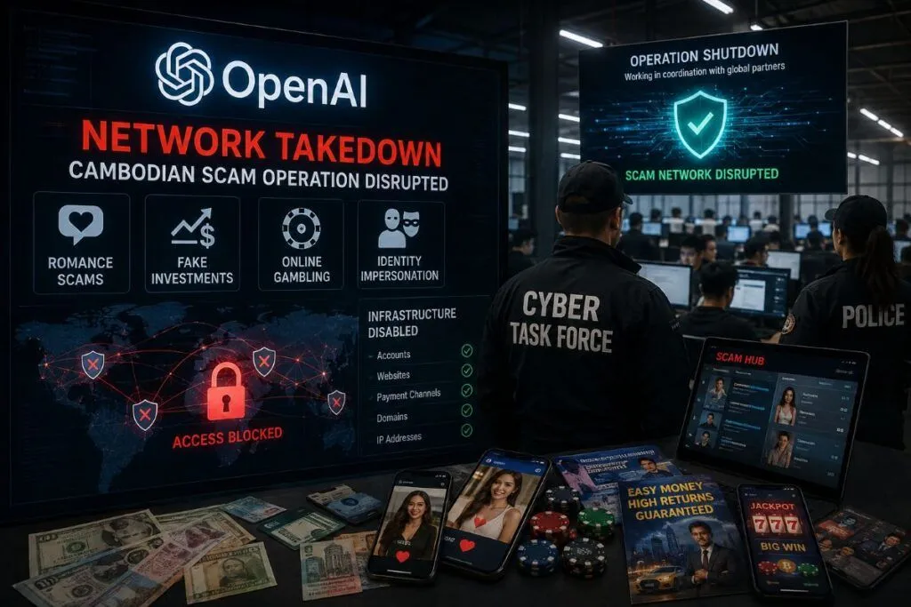 OpenAI blocca una rete di truffe AI collegata alla Cambogia