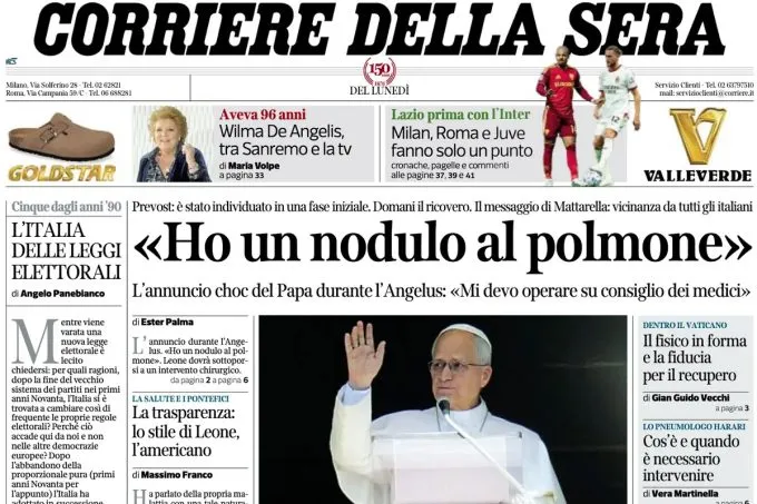 Le prime pagine di oggi