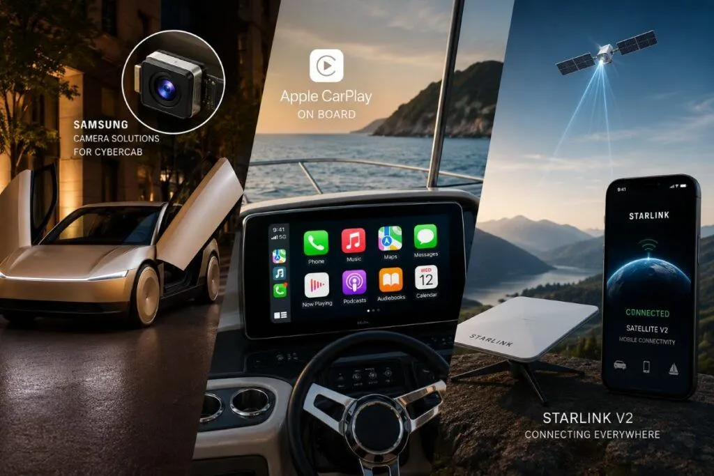 Samsung, CarPlay e Starlink ridisegnano mobilità e connettività globale