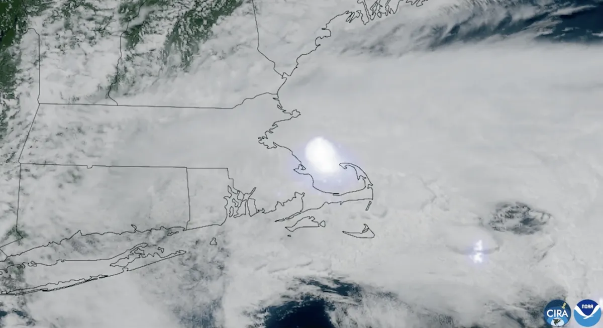 A meteor exploded off the coast of Boston with the force of 300 tons of TNT