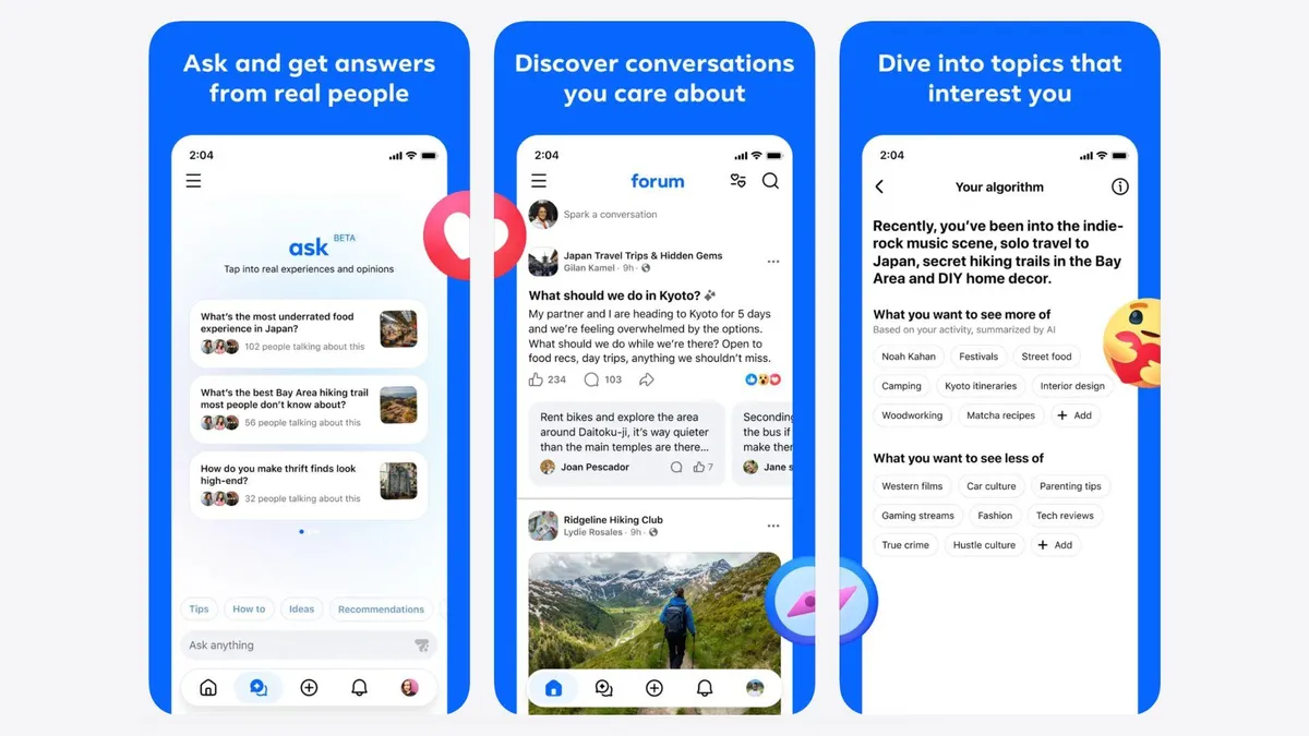 Meta’s Forum is part Reddit, part Facebook, and part Google AI Overview