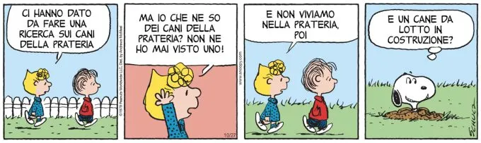 Peanuts 2026 ottobre 27