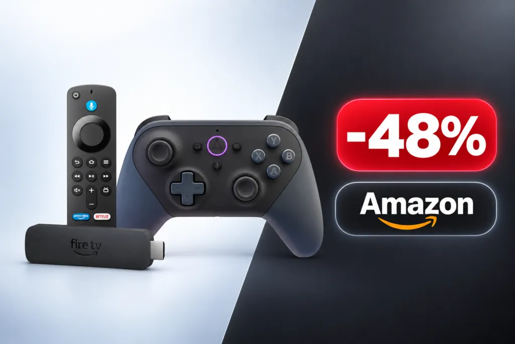 Fire TV Stick 4K Plus e controller Luna in bundle su Amazon a 72,98€