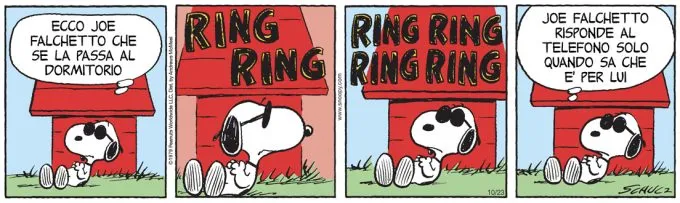 Peanuts 2026 ottobre 23