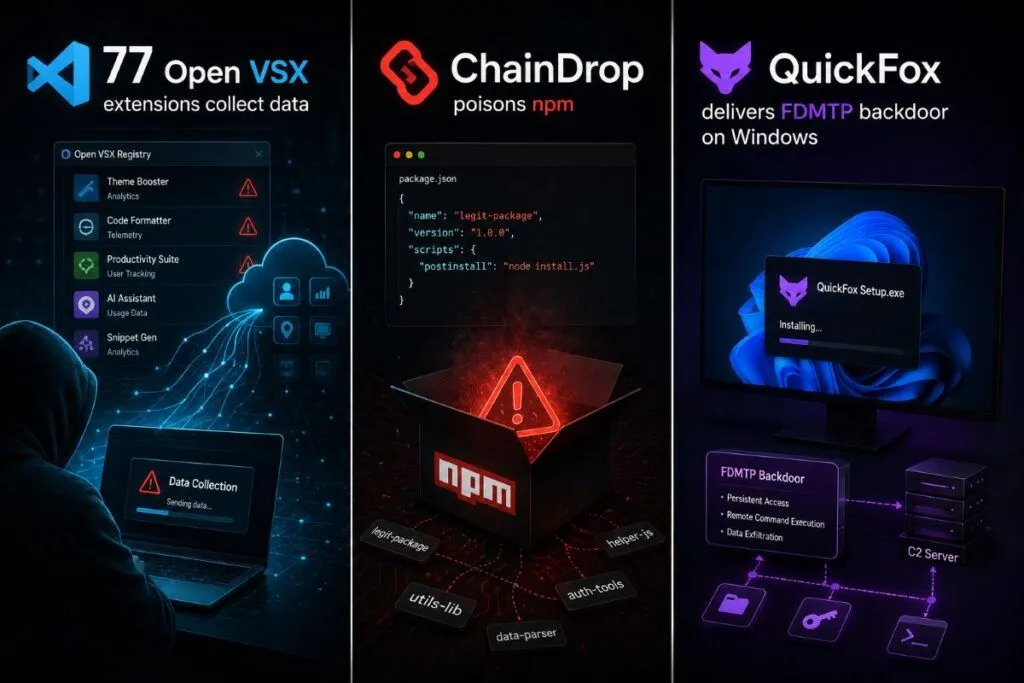 Open VSX, npm e QuickFox allargano la crisi della supply chain