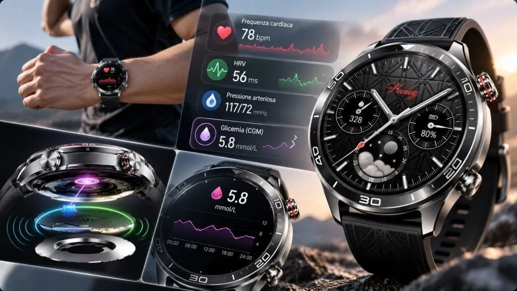 Honor Watch 6 Pro punta sulla salute: pressione e CGM esterno al polso