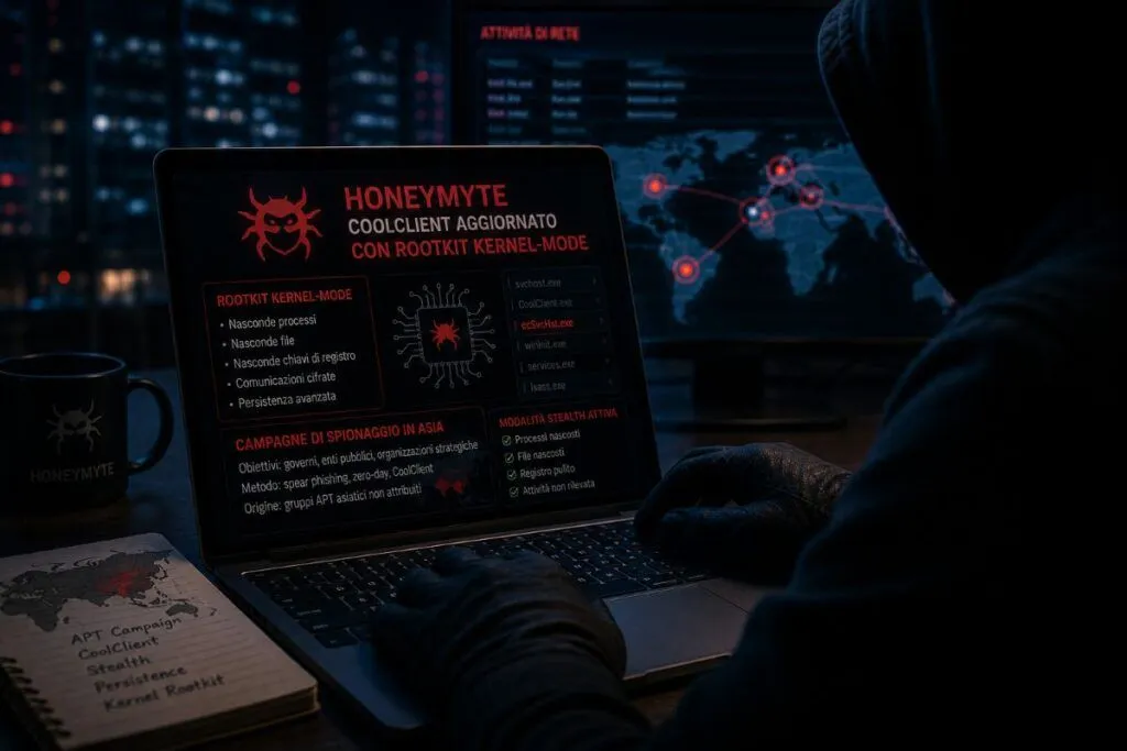 Mustang Panda porta CoolClient nel kernel Windows con un nuovo rootkit