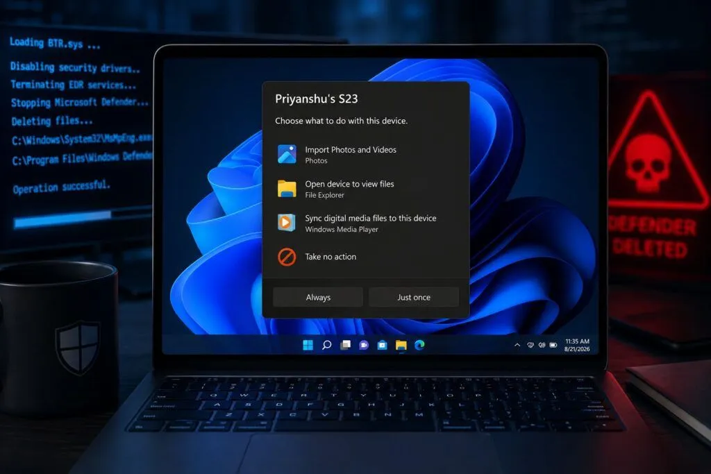 Windows 11 aggiorna le build mentre BTR.sys può disarmare Defender