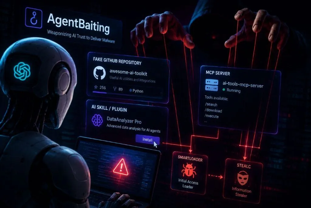 AgentBaiting sfrutta agenti AI per consegnare malware da repository GitHub fake