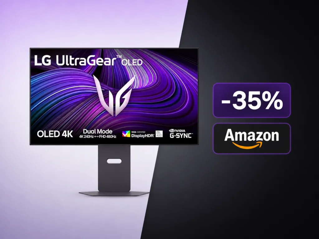 LG UltraGear al minimo storico su Amazon: -35% sul monitor gaming OLED più desiderato del 2025