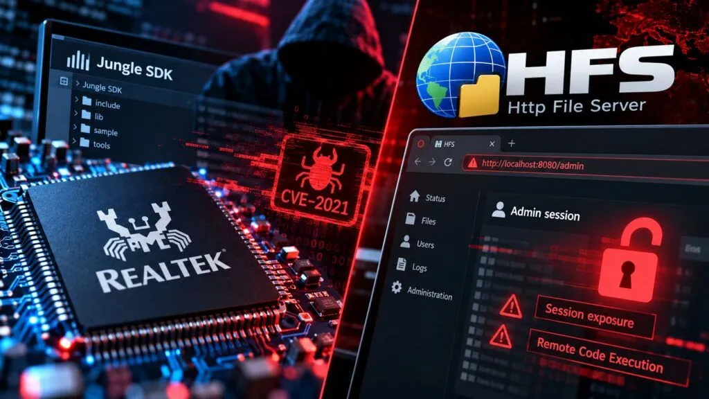 Realtek e Rejetto sotto attacco: Cling e HFS riaprono falle già corrette
