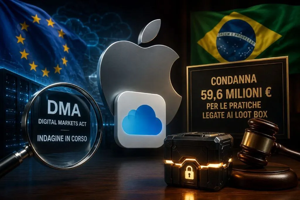 Doppia stangata per Apple: Italia avvia indagine DMA su iCloud el Brasile multa per i loot box