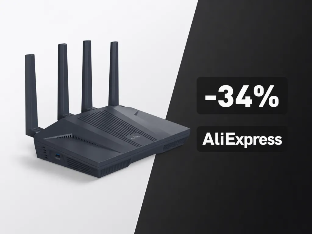 Router GL.iNet Flint 2 GL-MT6000 scontato del 34% su AliExpress: prezzo a 131,99€