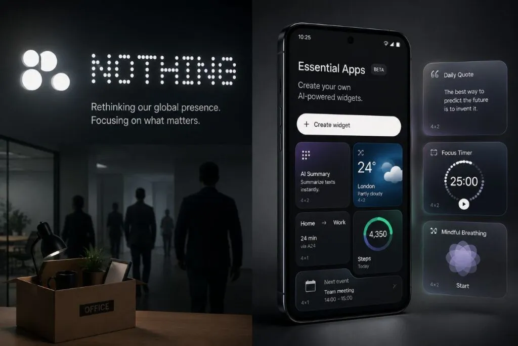 Nothing verso l’uscita da 12 mercati mentre punta tutto sulle app AI