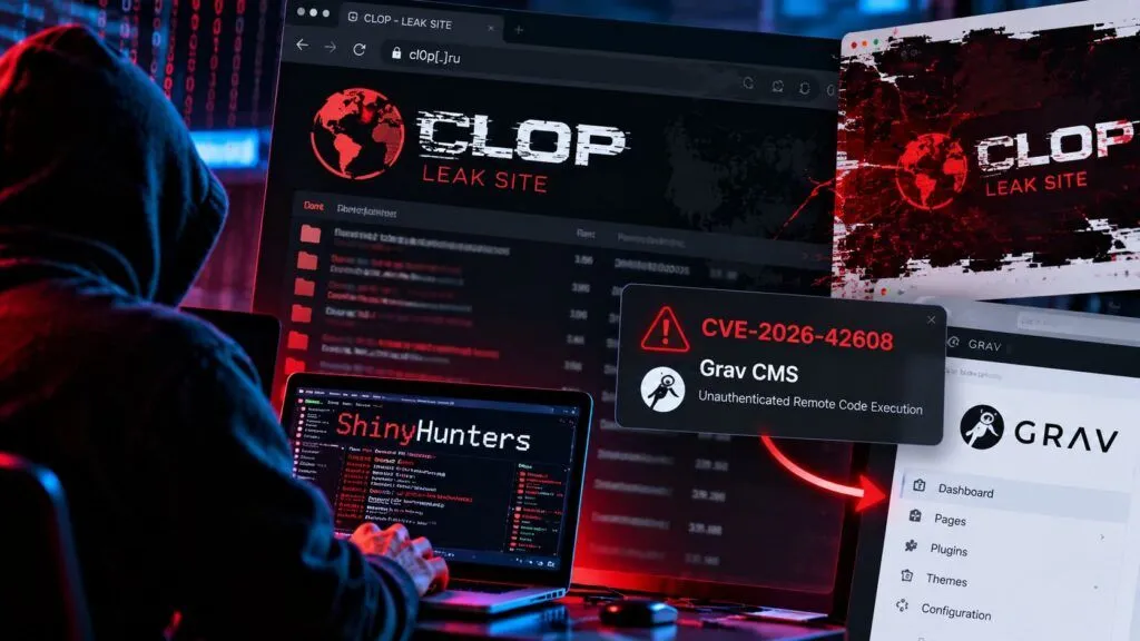 ShinyHunters buca Clop: una falla Grav trasforma il leak site in bersaglio