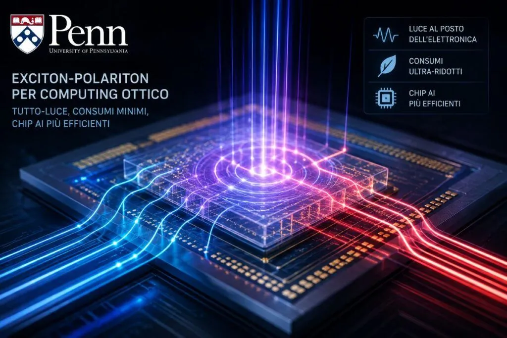 Penn crea particelle luce-materia per chip AI fotonici ultra-efficienti