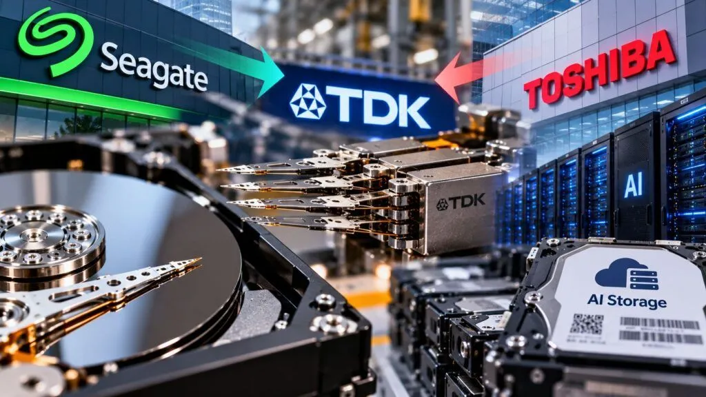 Seagate e Toshiba si contendono TDK: l’AI scopre il collo di bottiglia degli HDD