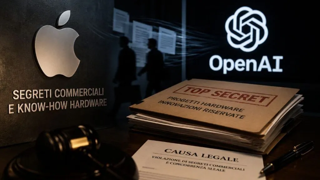Guerra totale Apple-OpenAI: “Spionaggio, talpe e file rubati per copiare il nostro nuovo hardware”