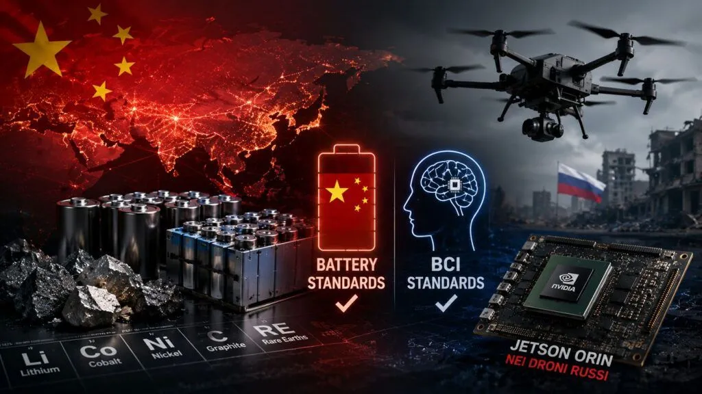 Cina prende il controllo delle filiere tech tra materiali, batterie e BCI