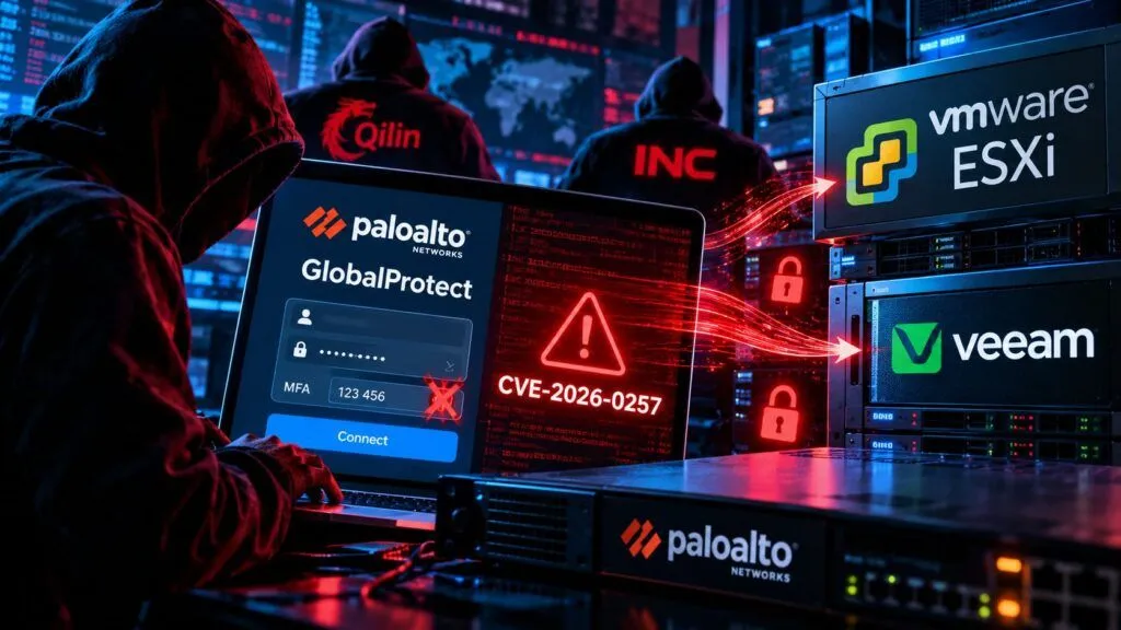Palo Alto GlobalProtect: Qilin e INC aggirano MFA e colpiscono le reti aziendali