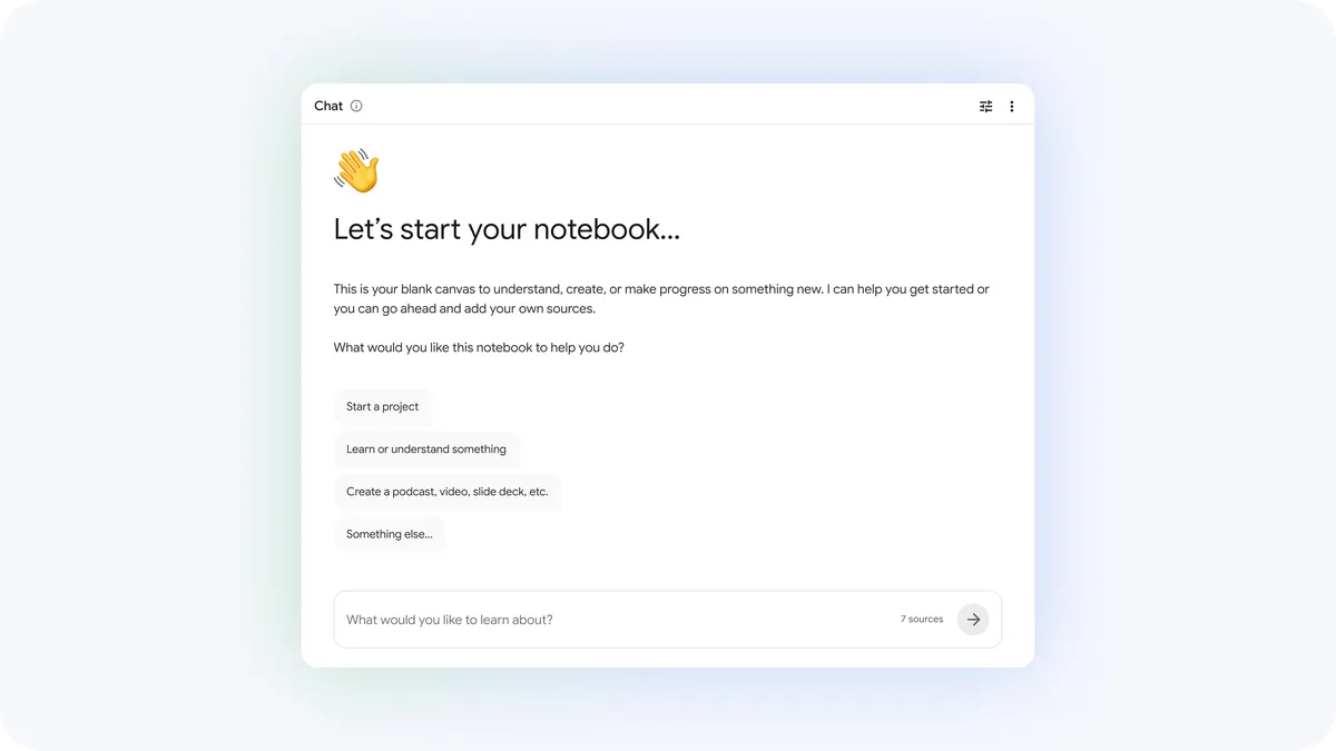 NotebookLM’s Gemini 3.5 upgrade adds a cloud computer and help finding sources