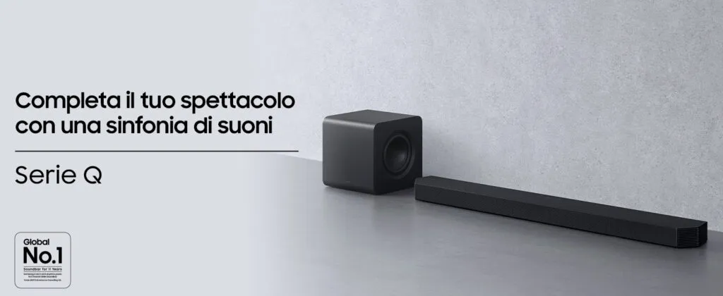 Dimentica i 600€ di listino: il sistema audio top di gamma di Samsung a un prezzo dimezzato