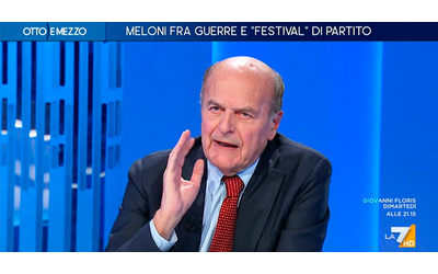 Bersani a La7 Meloni contro l Universit di Bologna Non si permetta Basta faziosit fatevi curare da uno bravo