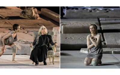 Cosa sei disposto a fare per il potere Elettra la madre di tutte le tragedie attuale pi che mai debutta a Pompei Straordinaria Sonia Bergamasco che in scena suona pure il pianoforte