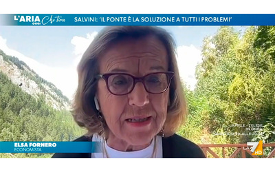 Elsa Fornero a La7 Salvini Un trumpino Sulle pensioni ha fatto solo promesse stolte
