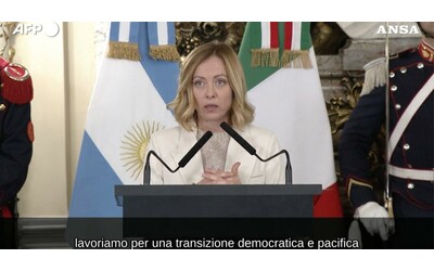 Giorgia Meloni definisce Gonzalez “presidente eletto” del Venezuela: “Non riconosciamo la vittoria di Maduro”