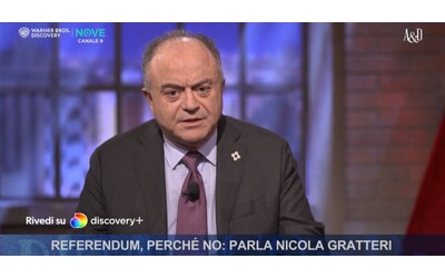 Per le mie posizioni sono diventato una persona da abbattere ma non sono pentito Ancora pi convinto del No Gratteri ad Accordi Disaccordi Nove