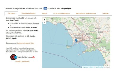 “Terremoto ai Campi Flegrei di magnitudo 9”: l’errore dell’Ingv fa tremare la Rete