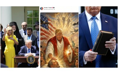 Trump il nuovo eresiarca Non gli bastano le religioni esistenti il divino lui