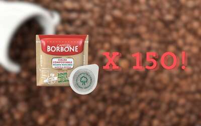 Caffè Borbone Miscela Rossa: 150 cialde ESE 44mm scontate del 29% su eBay